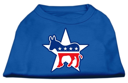 Democrat Screen Print Shirts Blue Lg